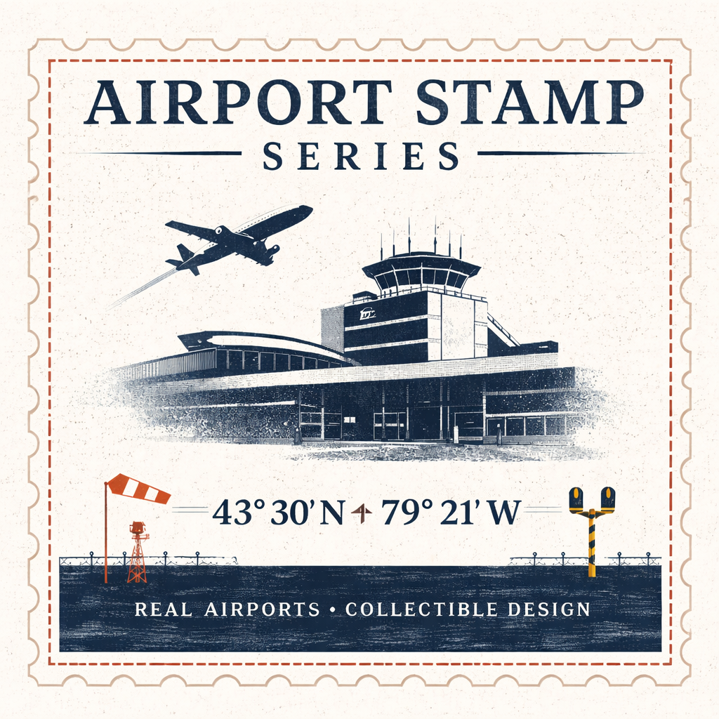 Airport Stamp Series. Vol 1.